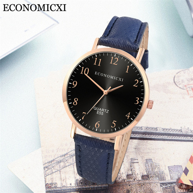 Nowy damski zegarek na rękę z luksusowym skórzanym paskiem, kwarcowym mechanizmem i okrągłą tarczą z cyframi arabskimi - Wianko - 11