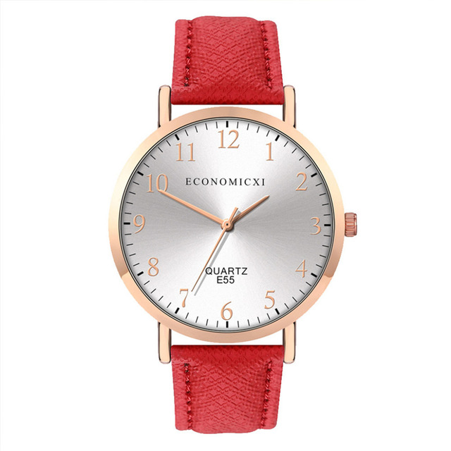 Nowy damski zegarek na rękę z luksusowym skórzanym paskiem, kwarcowym mechanizmem i okrągłą tarczą z cyframi arabskimi - Wianko - 22