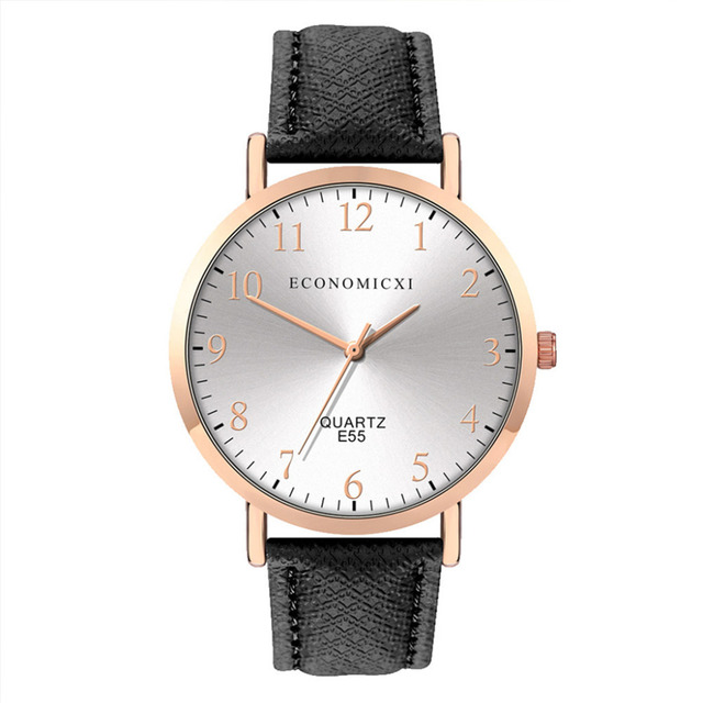 Nowy damski zegarek na rękę z luksusowym skórzanym paskiem, kwarcowym mechanizmem i okrągłą tarczą z cyframi arabskimi - Wianko - 24