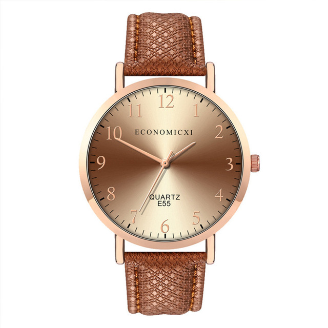 Nowy damski zegarek na rękę z luksusowym skórzanym paskiem, kwarcowym mechanizmem i okrągłą tarczą z cyframi arabskimi - Wianko - 19