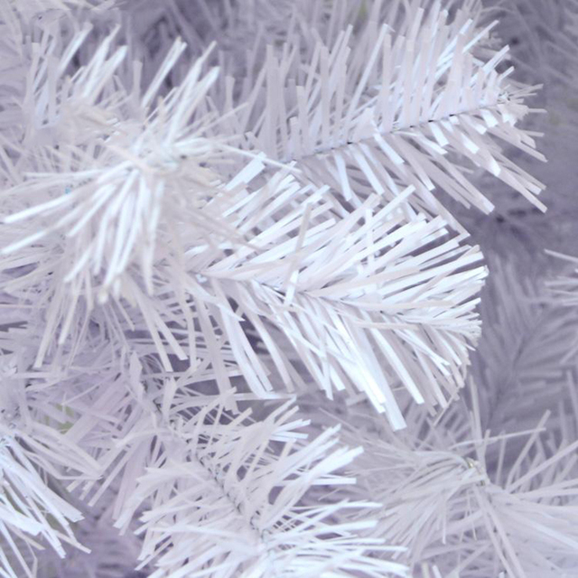 Sztuczne drzewo bożonarodzeniowe białe śnieg luksusowe poszerzone, wysokość 1.5/1.8/2.1 metra - Wianko - 2