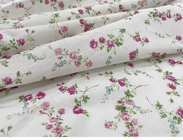 Bawełniana tkanina popelina z nadrukiem kwiatowym - moda i elegancja na metr - Wianko - 2