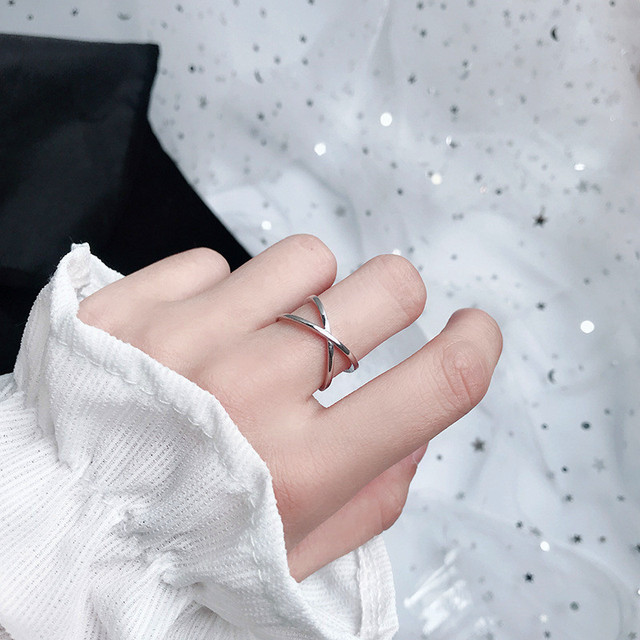 Pierścionek 925 Sterling Silver Party Ring dla kobiet - minimalistyczny, geometryczny, ręcznie robiony, kreatywna biżuteria - Wianko - 5