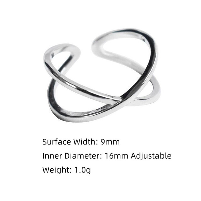 Pierścionek 925 Sterling Silver Party Ring dla kobiet - minimalistyczny, geometryczny, ręcznie robiony, kreatywna biżuteria - Wianko - 1