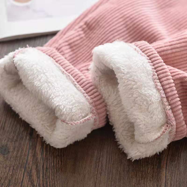 Ciepłe zimowe spodnie dla dzieci - jednokolorowe, bawełniane, proste (dwa kolory dostępne)Finalna wersja tytułu: Ciepłe zimowe spodnie dla dzieci - jednokolorowe, bawełniane, proste - Wianko - 12