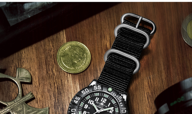 Męski zegarek Addies Dive 316L stal nierdzewna, czarna tarcza, wodoodporność 50m, luminous hand, koperta 51mm - Wianko - 10