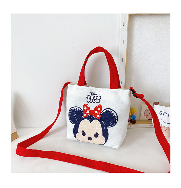Pluszowy plecak dla dzieci - torba dziewczynki Mickey Mouse i Minnie Mouse z motywem kreskówkowym na ramię - Wianko - 21