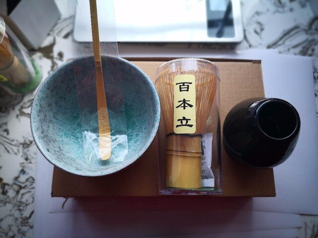 Zestaw trzepaczek matcha bambusa i porcelany - Wianko - 4