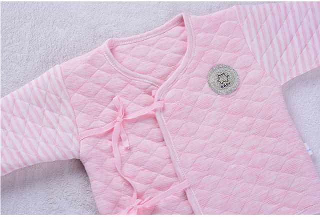 Zestaw 7 sztuk odzieży bawełnianej dla noworodka (0-3M), dla dziewczynek i chłopców, 20 stylów - Wianko - 12