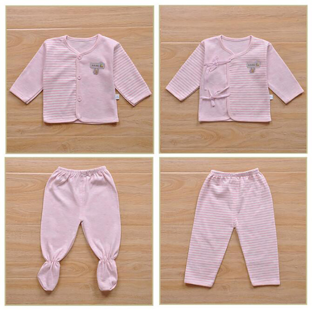 Zestaw 7 sztuk odzieży bawełnianej dla noworodka (0-3M), dla dziewczynek i chłopców, 20 stylów - Wianko - 9