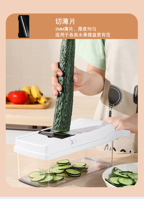 Krajarka do warzyw domowych - krojenie w kostkę, skróć czas przygotowywania posiłków - Wianko - 6