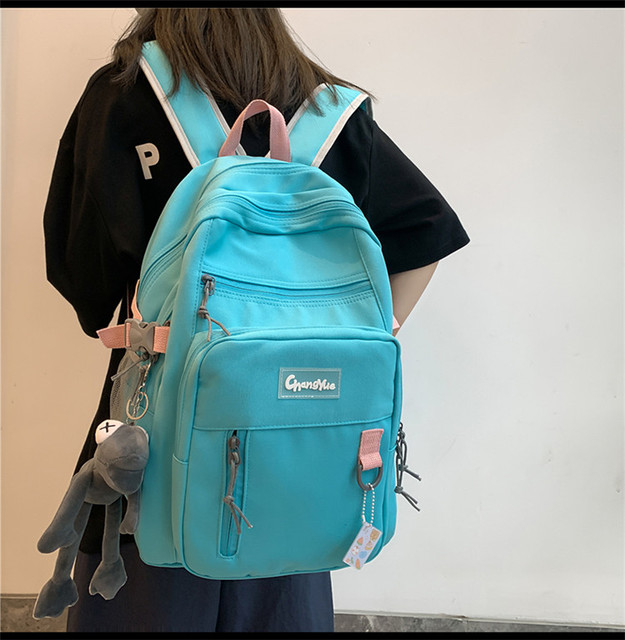 Duży plecak podróżny dla kobiet z wysokiej jakości nylonu – idealny na szkołę, college, podróże oraz laptop - Wianko - 11