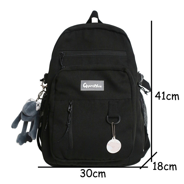 Duży plecak podróżny dla kobiet z wysokiej jakości nylonu – idealny na szkołę, college, podróże oraz laptop - Wianko - 3