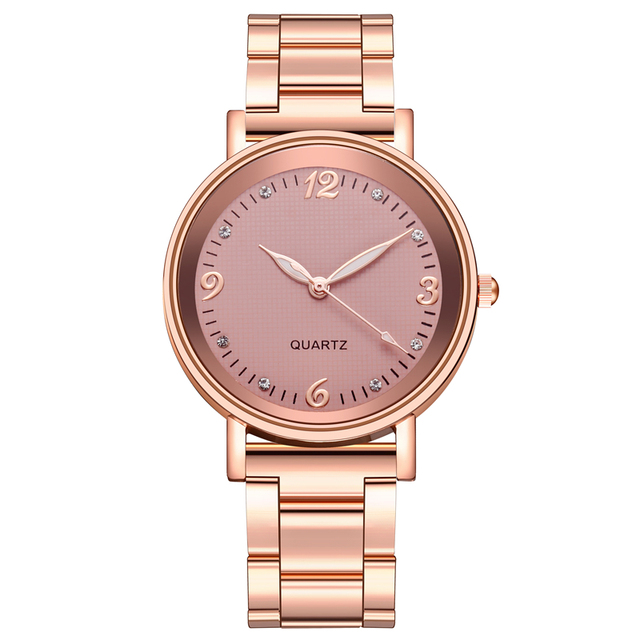 Kobiety zegarek kwarcowy różowe złoto ze stali nierdzewnej z luminowanymi wskazówkami - Relogio Feminino - Wianko - 15