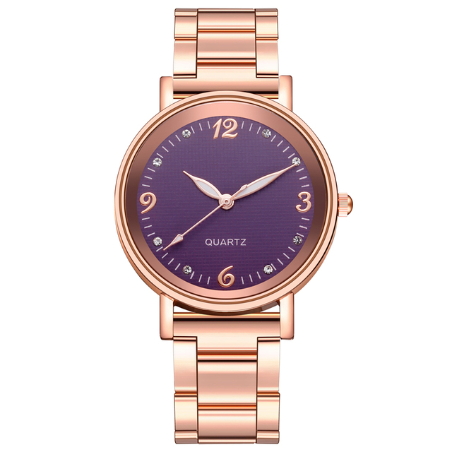Kobiety zegarek kwarcowy różowe złoto ze stali nierdzewnej z luminowanymi wskazówkami - Relogio Feminino - Wianko - 20