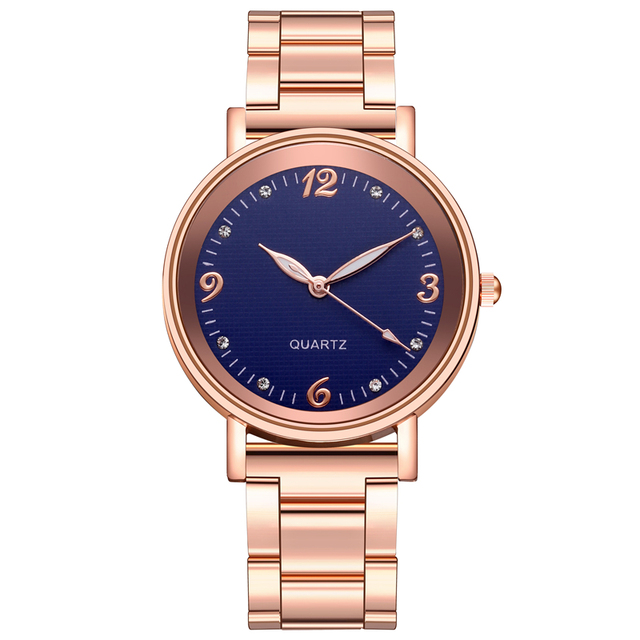 Kobiety zegarek kwarcowy różowe złoto ze stali nierdzewnej z luminowanymi wskazówkami - Relogio Feminino - Wianko - 17