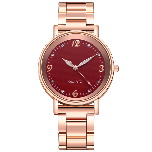 Kobiety zegarek kwarcowy różowe złoto ze stali nierdzewnej z luminowanymi wskazówkami - Relogio Feminino - Wianko - 16