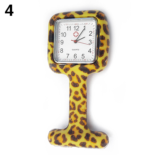 Zegarek pielęgniarski kwadratowy z broszką zegarkową dla kobiet - silikonowe kieszenie - Wianko - 7