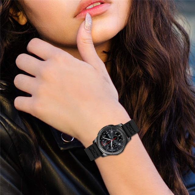 Opaska nylonowa do zegarka Samsung Galaxy 4 o szerokości 20mm lub 22mm, miękka bransoletka, Galaxy Watch4, klasyczna opaska 46mm lub 42mm - Wianko - 2