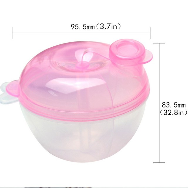 Przenośne pojemniki na mleko w proszku dla niemowląt - 3 komórki, siatka, butelka - Wianko - 13