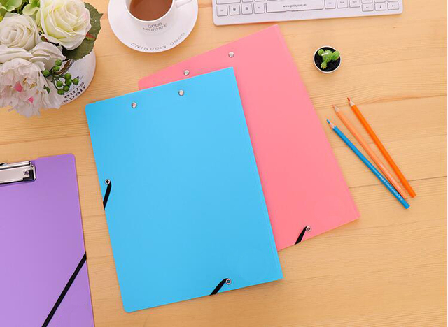 Zestaw 5 kreatywnych plastikowych tłoczonych folderów A4 PP do biura, biznesu, finansów i szkół - Wianko - 5