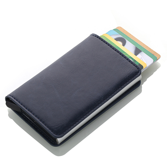 Mężczyźni Etui na karty kredytowe RFID Aluminium portfel 2021 - Wianko - 10