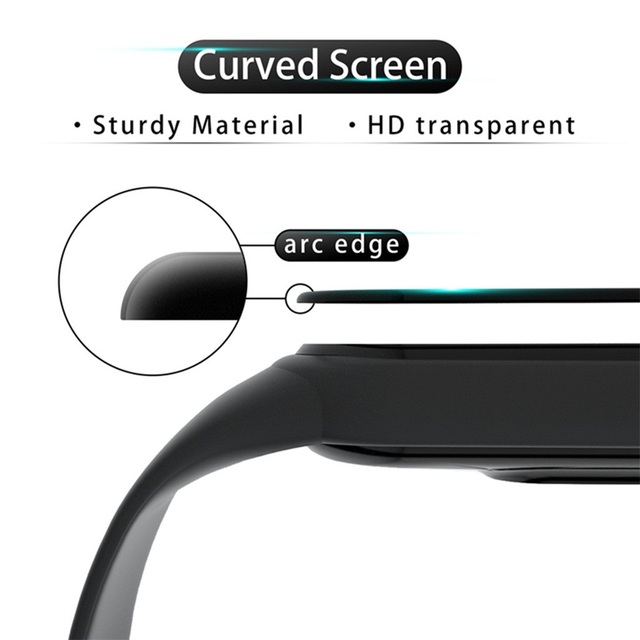 Miękkie zakrzywione szkło ochronne na ekran 3D dla Xiaomi Mi Band 5 - pełna ochrona smartwatcha - Wianko - 10