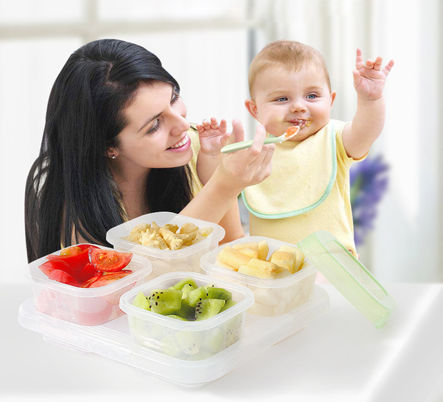 Pojemniki do przenoszenia jedzenia i mleka w proszku dla niemowląt z bezpłatnymi sztućcami i pojemnikiem na przekąski - Wianko - 7
