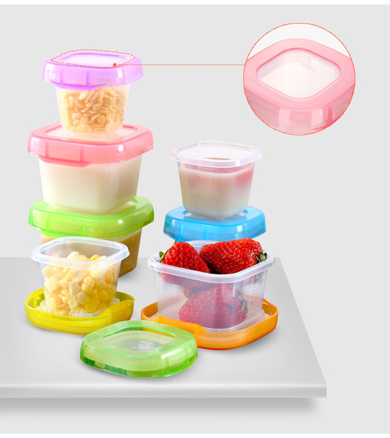 Pojemniki do przenoszenia jedzenia i mleka w proszku dla niemowląt z bezpłatnymi sztućcami i pojemnikiem na przekąski - Wianko - 8