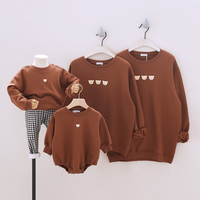 Długi sweter LZH 2021 z rękawem dla całej rodziny - idealny strój na jesień - Wianko - 2