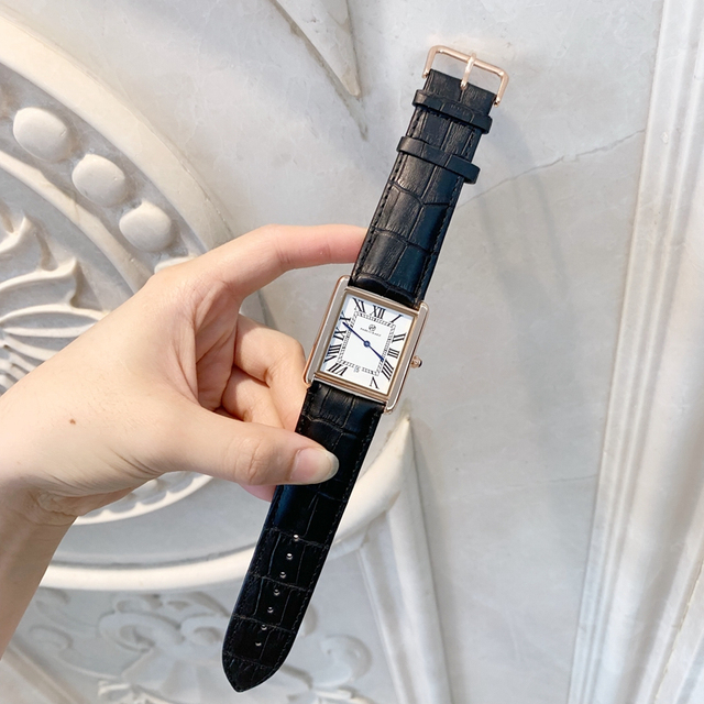 Zegarek PABLO RAEZ luksusowy, skórzany, kwadratowy, para, zegar unisex - prezent dla zakochanych - Wianko - 33
