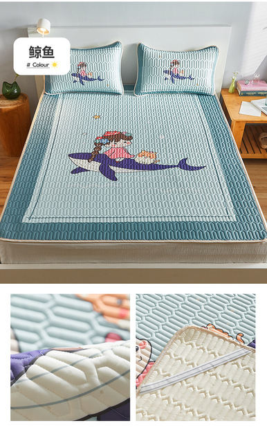 Słodki nadruk Cartoon - nowy, składany matowy materac lateksowy do spania - miękki pokrowiec - Wianko - 11