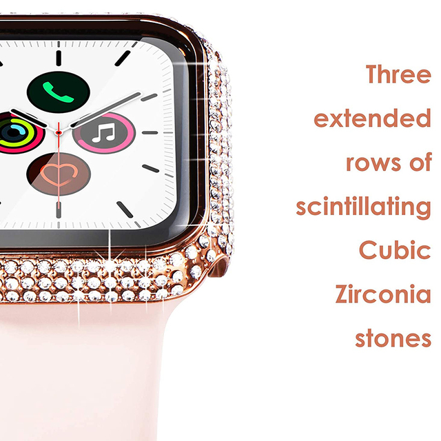 Osłona ochronna do zegarka Apple - Diamentowy zderzak, szkło hartowane - iWatch SE, serii 6, 5, 4, 3 - 38mm, 42mm, 40mm, 44mm - Wianko - 8
