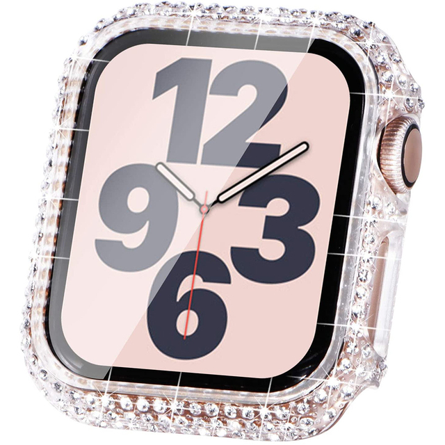 Osłona ochronna do zegarka Apple - Diamentowy zderzak, szkło hartowane - iWatch SE, serii 6, 5, 4, 3 - 38mm, 42mm, 40mm, 44mm - Wianko - 5