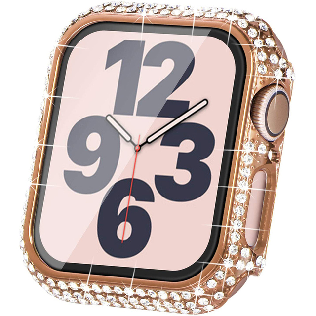 Osłona ochronna do zegarka Apple - Diamentowy zderzak, szkło hartowane - iWatch SE, serii 6, 5, 4, 3 - 38mm, 42mm, 40mm, 44mm - Wianko - 3