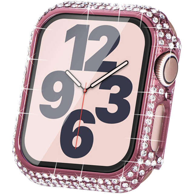 Osłona ochronna do zegarka Apple - Diamentowy zderzak, szkło hartowane - iWatch SE, serii 6, 5, 4, 3 - 38mm, 42mm, 40mm, 44mm - Wianko - 4