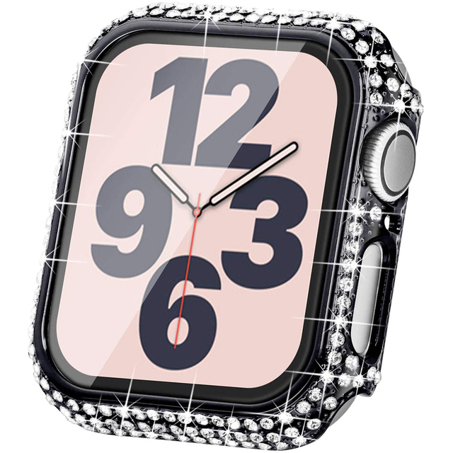 Osłona ochronna do zegarka Apple - Diamentowy zderzak, szkło hartowane - iWatch SE, serii 6, 5, 4, 3 - 38mm, 42mm, 40mm, 44mm - Wianko - 1