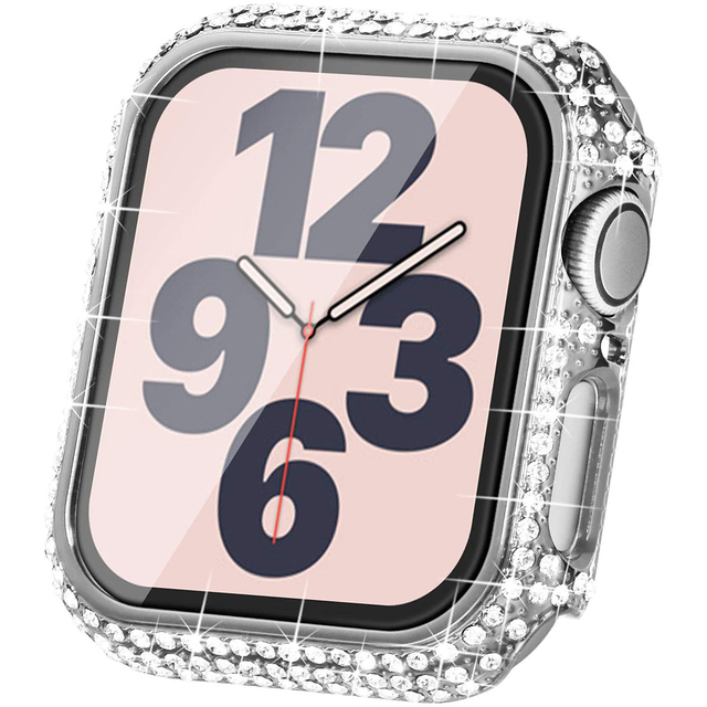 Osłona ochronna do zegarka Apple - Diamentowy zderzak, szkło hartowane - iWatch SE, serii 6, 5, 4, 3 - 38mm, 42mm, 40mm, 44mm - Wianko - 2