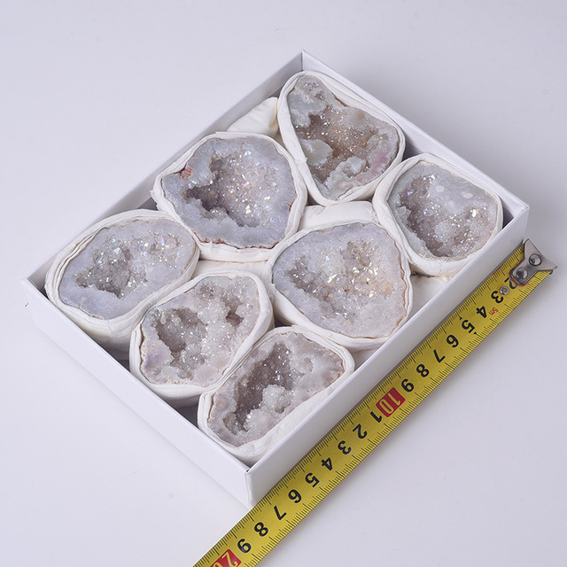 Naturalny zestaw surowych kryształów - oryginalne klejnoty w postaci szorstkich kamieni żwiru różnych gatunków minerałów, doskonały na prezent urodzinowy, edukacyjny i jako symbol uzdrowienia, z gratisowym pudełkiem - Wianko - 19