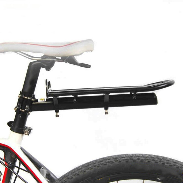 Wspornik aluminiowy tylny rowerowego bagażnika dachowego z siodełkiem, uchwytem na torbę rowerową oraz półką - Wianko - 2