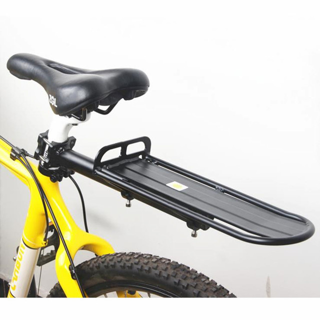 Wspornik aluminiowy tylny rowerowego bagażnika dachowego z siodełkiem, uchwytem na torbę rowerową oraz półką - Wianko - 1