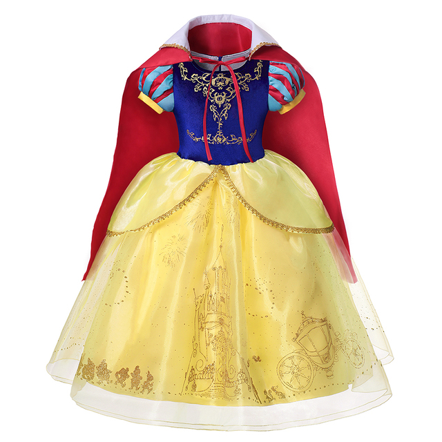 Kostium Cosplay Disney Girls - sukienka Śnieżnobiała dla dzieci na Halloween, urodziny, karnawał - ubranie imprezowe - Wianko - 2