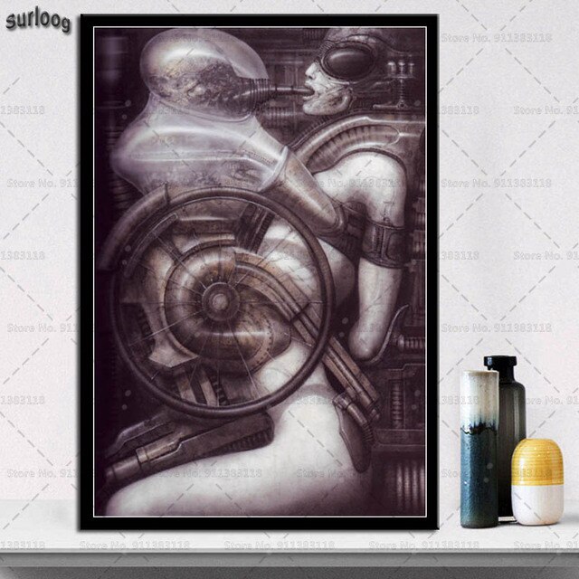 Giger Li II Alien Horror - plakaty i obrazy na ścianę, płótno malarstwo do dekoracji wnętrz - Wianko - 3