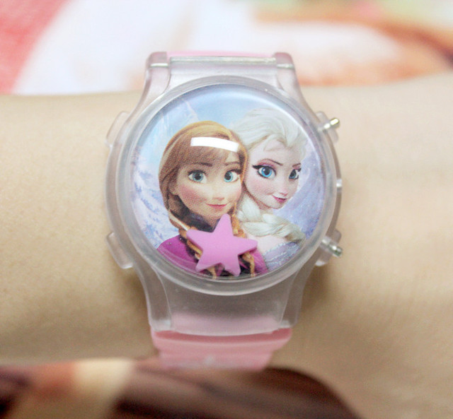 Zegarek dla dzieci Disney Princess Aisha Spiderman - Frozen Cartoon - zegarek dziecięcy dla chłopców i dziewcząt - Wianko - 2