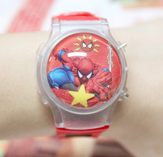 Zegarek dla dzieci Disney Princess Aisha Spiderman - Frozen Cartoon - zegarek dziecięcy dla chłopców i dziewcząt - Wianko - 8