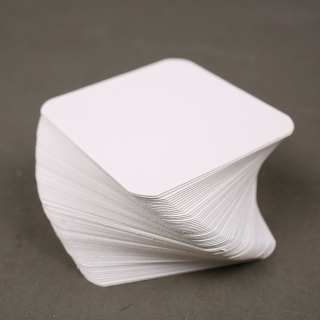 Kwadratowe kartki papieru kartonowego DIY 6x6/8/10/12/15/18/20/25/28 cm, 350gsm, do własnych wiadomości i listów, dla twórczych wyrazów - Wianko - 3