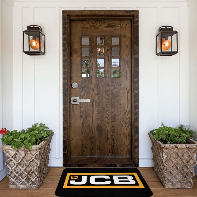 Mata do sypialni Jcb Logo, ręcznie wykonany nadruk, nowoczesny dywan poliestrowy na wejście, balkon, dywanik podłogowy, dywanik łazienkowy - Wianko - 5
