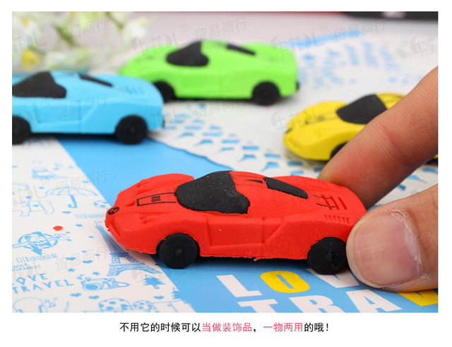 Koreańska gumka biurowa samochód - 24 sztuki, kreatywne, nagrody dla dzieci, nowość szkolna - Wianko - 20