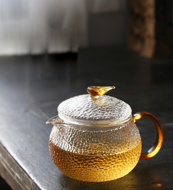 Odporny na wysoką temperaturę imbryk do herbaty szklany z garnczkiem kwiatowym, 550 ml - Wianko - 1