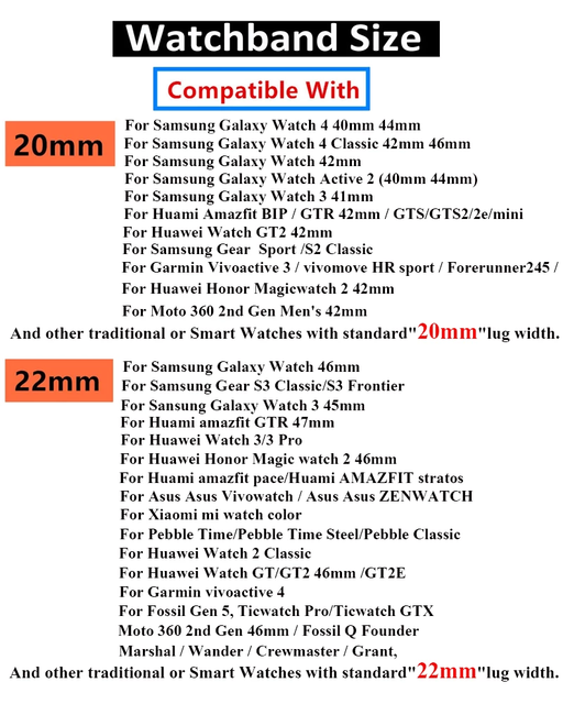 22mm 20mm skórzany pasek do zegarka Samsung Galaxy 4/3 aktywny 2, Huawei GT, GT2 oraz Amazfit GTR - Wianko - 1